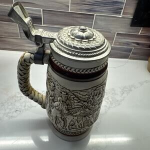 AVON Beer Stein - Western - 1980 Handcrafted in Brazil